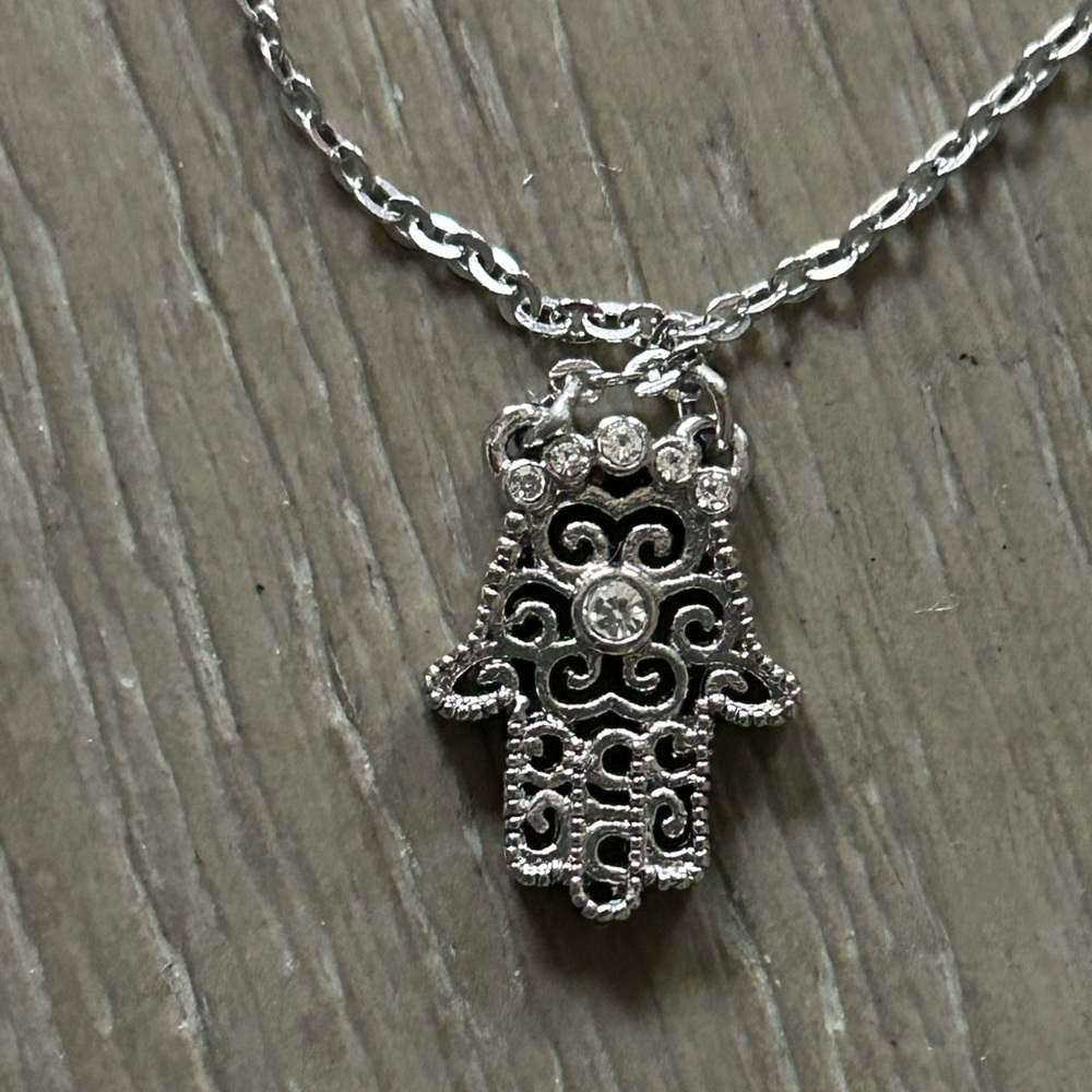 Lis Sophia Hamsah “evil eye “ protection necklace